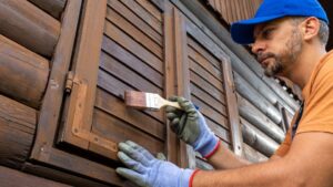 peinture de façade volet